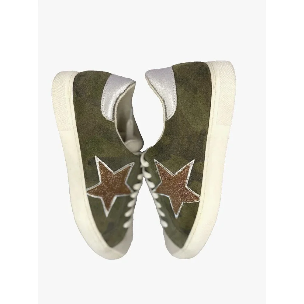 STEVEN MADDEN Rubie Multi-Function Camo Sneakers Womens 9.5M‎ Star Shoes Low Top